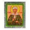 Икона настольная "Святая Матрона" камень змеевик 9х7,2х3 см фото 6 — 