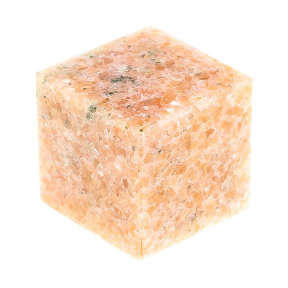 Кубик камень розовый мрамор 22 мм фото 1 — 