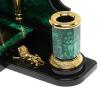 Письменный набор "Президентский" из малахита с лампой фото 6 — 