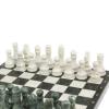 Каменные шахматы "Традиционные" доска 40х40 см мрамор шабовский змеевик фото 4 — 