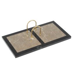 Подставка под перекидной календарь из бежевого мрамора — 