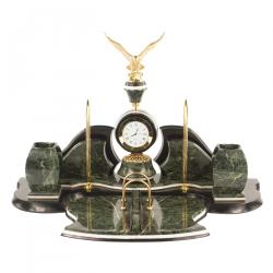 Настольный набор из змеевика &quot;Орел&quot; — 