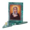 Икона с подсвечником Ксения Петербуржская средняя змеевик 12х12х13 см фото 2 — 