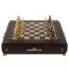 Шахматный ларец "Римские" из бронзы и креноида фото 2 — 