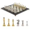 Шахматы турнирные "Стаунтон" доска 40х40 см мрамор змеевик фото 1 — 