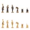 Шахматы подарочные "Деревенские" фигуры бронза, доска камень 40х40 см фото 4 — 