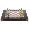 Шахматы турнирные "Стаунтон" доска 28х28 см лемезит мрамор фото 2 — 