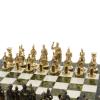 Шахматы "Римские" бронза 44х44 см из мрамора и змеевика фото 4 — 