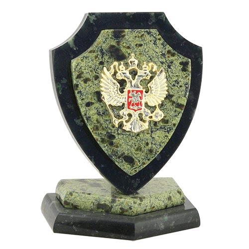 Сувенир "Щит" малый змеевик фото 1 — 