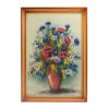 Картина "Полевые цветы в вазе" багет дерево 46х66 см, каменная крошка фото 1 — 