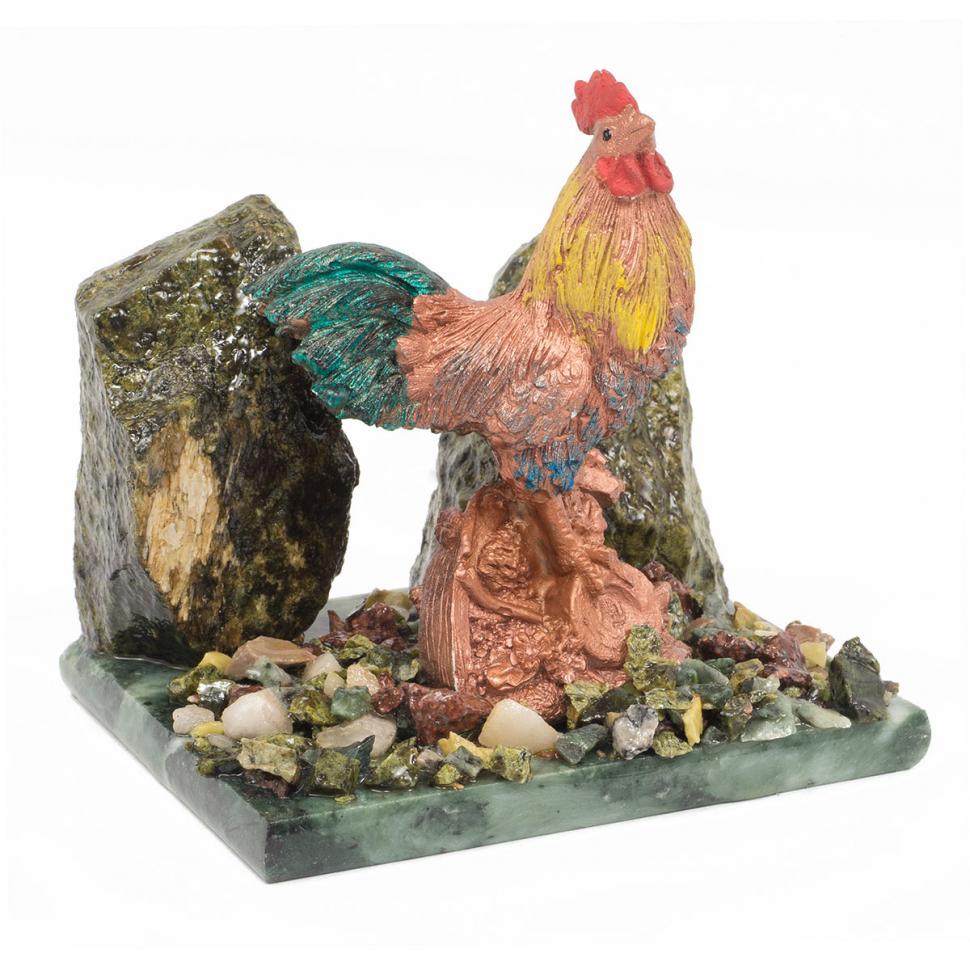 Сувенир "Петух" большой змеевик фото 1 — 