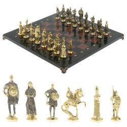 Шахматы настольные &quot;Русские&quot; бронза камень лемезит 40х40 см — 