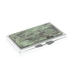 Таблетница на 7 отделений камень офит серебристая — 