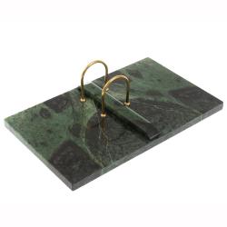 Подставка под перекидной календарь из змеевика — 