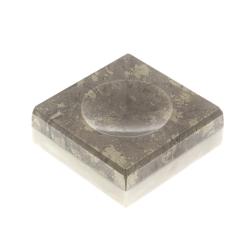 Подставка под шар из пирита и мрамора 5х5х2 см — 