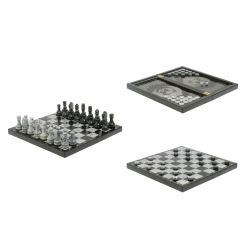 Шахматный набор 3 в 1: Шахматы Шашки Нарды &quot;Герб СССР&quot; — 