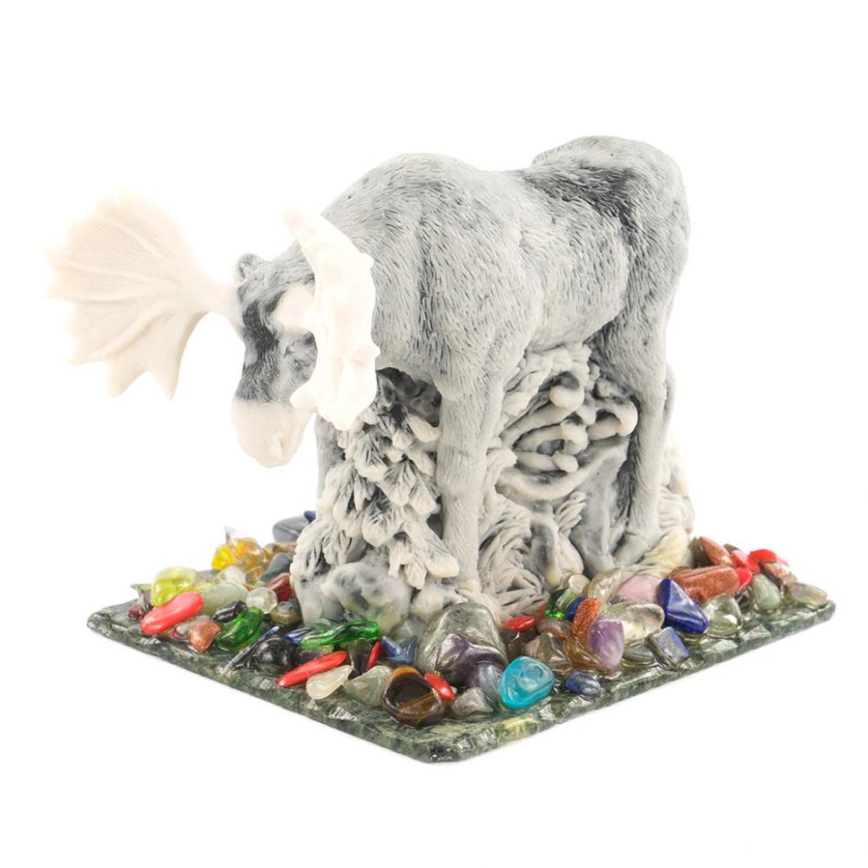 Сувенир "Лось" из мрамолита фото 1 — 