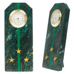 Часы-погон &quot;Старший лейтенант прокуратуры РФ&quot; камень змеевик — 