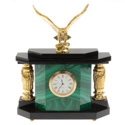 Подарочные часы &quot;Орел&quot; из малахита — 