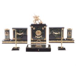 Письменный набор &quot;Георгий Победоносец&quot; из змеевика — 