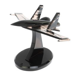 Сувенир &quot;Самолет СУ - 30 у&quot; из черного обсидиана — 