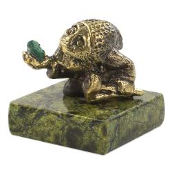 Бронзовая статуэтка &quot;Гном&quot; змеевик — 