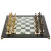 Шахматы "Римские" бронза доска 44х44 см шабровский змеевик фото 2 — 