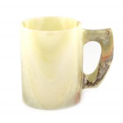 Сувенирная кружка из камня оникс &quot;Для чая&quot; 400 мл 11х7,5х9,5 см (4х4) — 