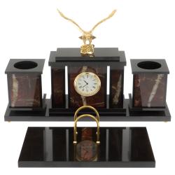 Настольный набор &quot;Орел&quot; из яшмы — 