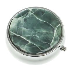 Таблетница на 3 отсека камень офит цвет серебро — 