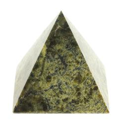 Пирамида 4х4х4 см камень змеевик — 