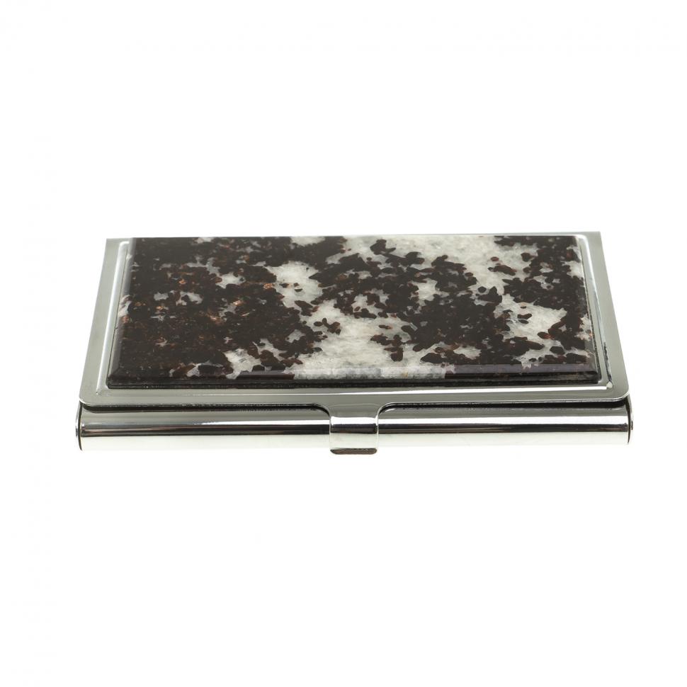 Карманная визитница из камня флогопит фото 1 — 