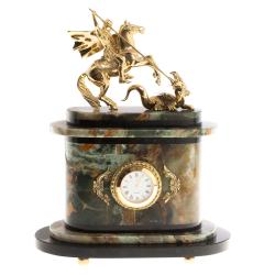 Часы &quot;Георгий Победоносец&quot; из офиокальцита — 