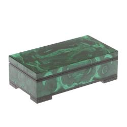 Шкатулка из малахита 12х6х4 см — 