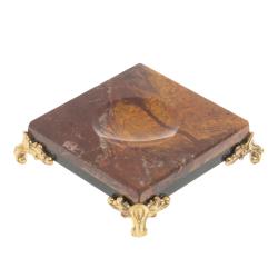 Подставка под шар из яшмы и долерита 7,5х7,5х2,5 — 