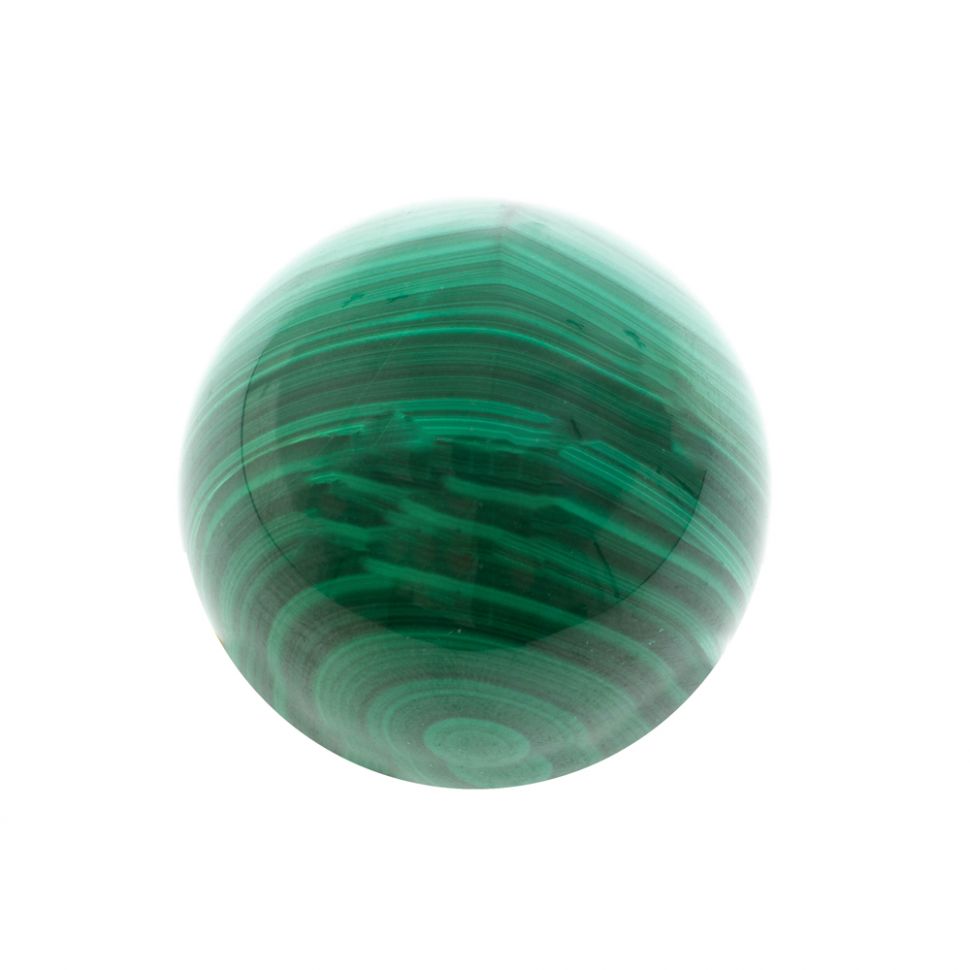 Шар из малахита 4,5 см фото 1 — 