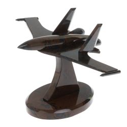 Сувенир &quot;Самолет СУ - 30 у&quot; из коричнево-серого обсидиана — 
