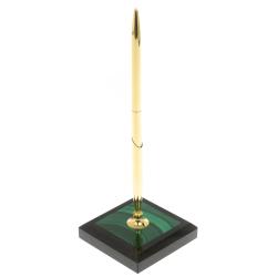 Подставка под ручку из малахита 6х7х19,5 см — 