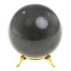 Шар из черного мрамора 8,5 см фото 3 — 
