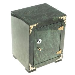 Сейф средний камень змеевик 18,5х16х24,5 см — 