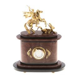 Часы &quot;Георгий Победоносец&quot; бронза лемезит — 