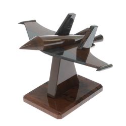 Сувенир &quot;Самолет СУ - 30&quot; из коричневого обсидиана — 