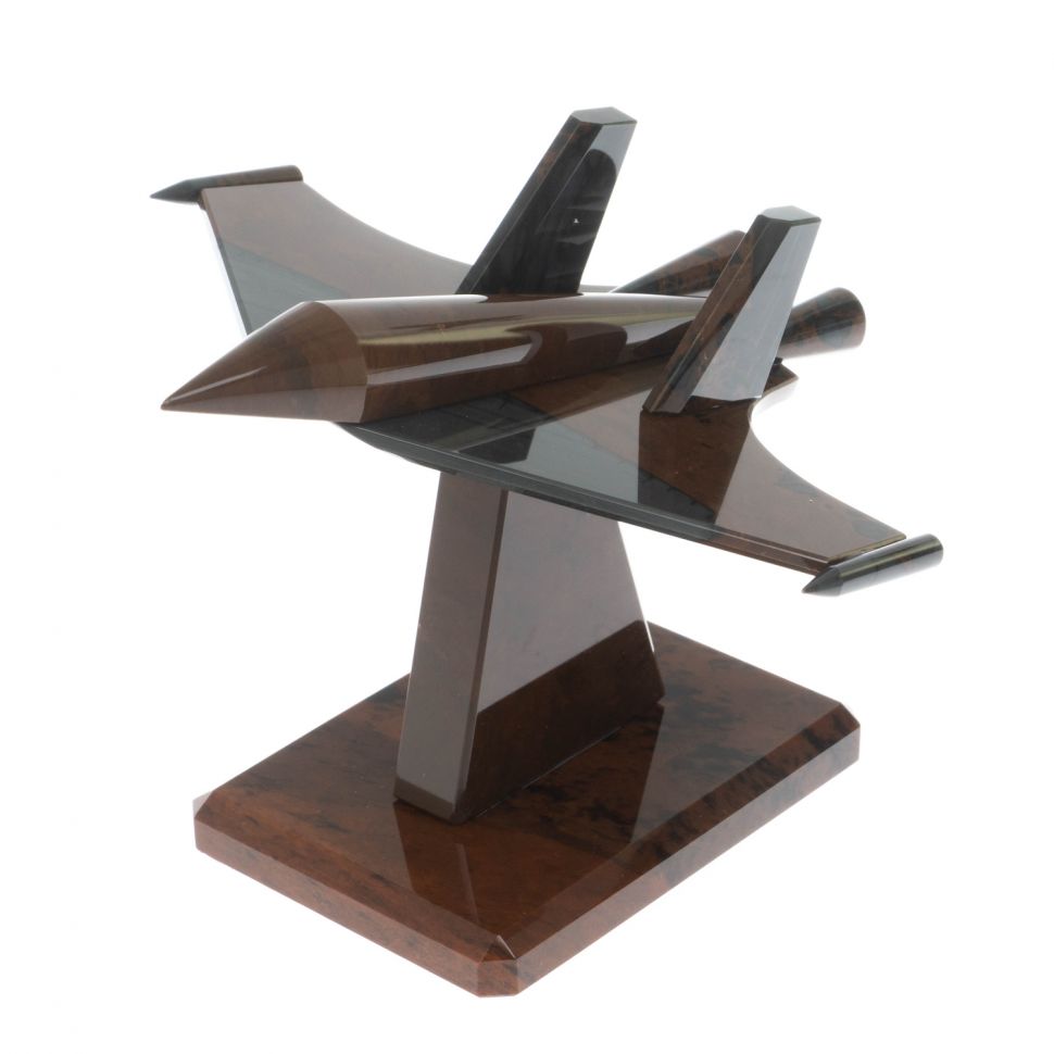 Сувенир "Самолет СУ - 30" из коричневого обсидиана фото 1 — 