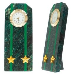 Часы-погон &quot;Подполковник прокуратуры РФ&quot; камень змеевик — 