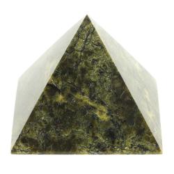 Пирамида 5х5х4,5 см камень змеевик — 