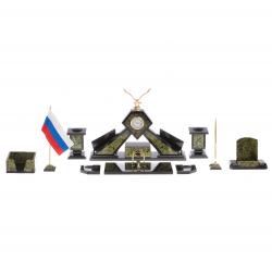 Письменный набор &quot;Орел&quot; змеевик бронза — 