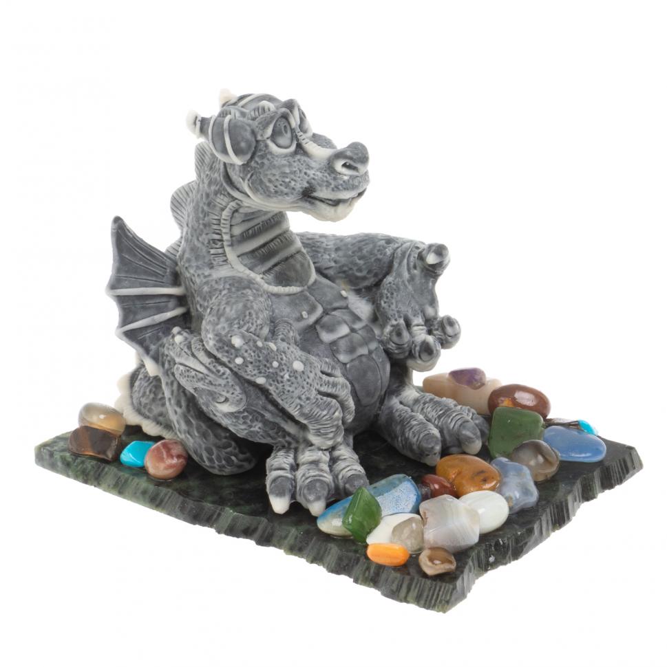 Сувенир "Дракон шарм" из мрамолита фото 1 — 