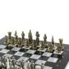 Шахматы "Рыцари" доска 36х36 см / серый мрамор фото 3 — 