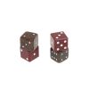 Кубики зарики 1 см красные и коричневые 4 шт фото 2 — 
