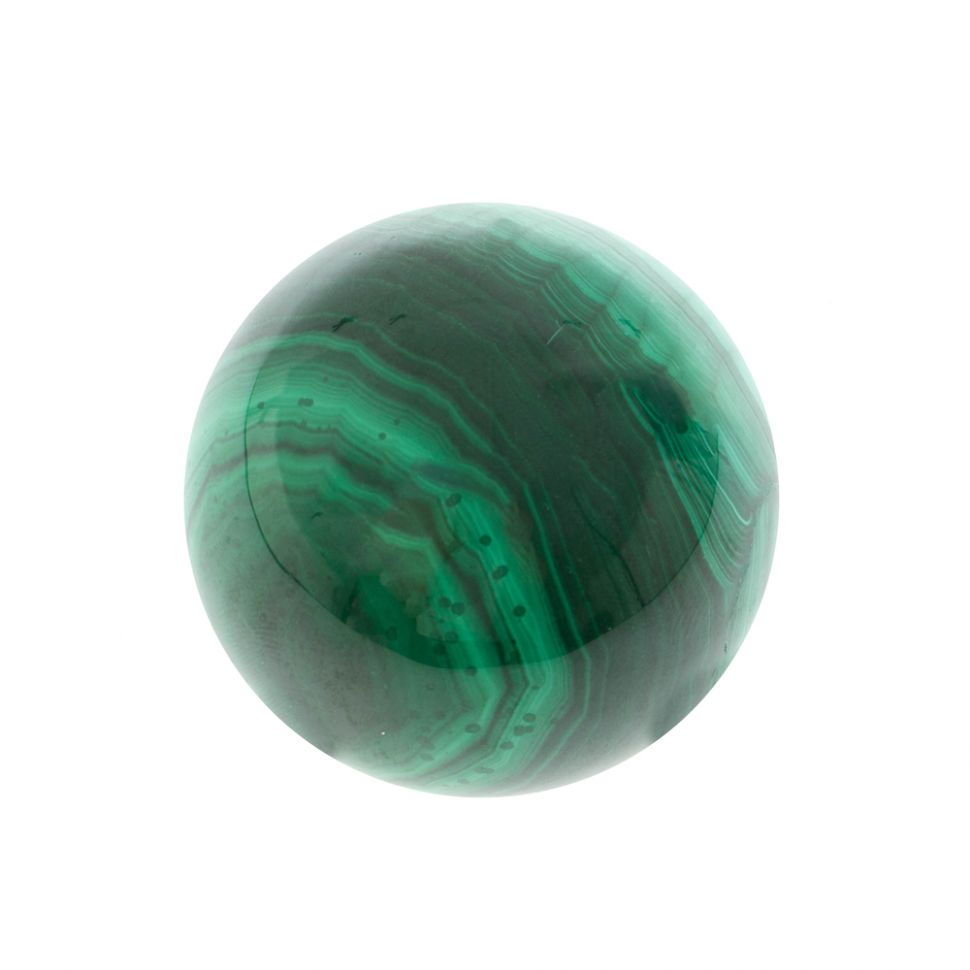 Шар из малахита диаметром 5,1 см фото 1 — 
